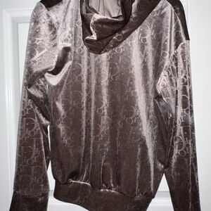 Dior one on one grey zip up  Hoodie